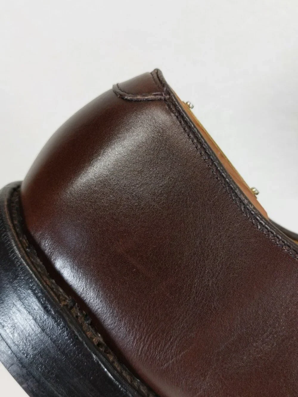 Allen Edmond Dryden Brogue Oxford Shoes Mens Size 8 D, Cap Toe, Brown Leather